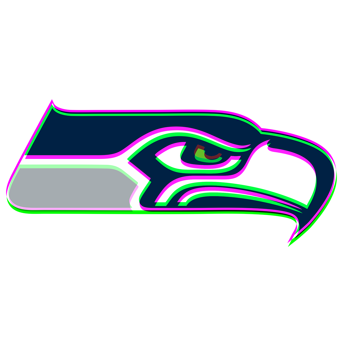 Phantom Seattle Seahawks logo vinyl decal